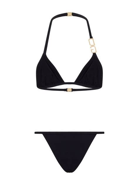 dolce gabbana thong swimsuit|Triangle bikini with DG logo .